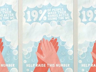 Wasch deine Hände Poster design graphic design poster poster design vector
