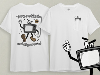 Tv Man T-Shirt design fashion graphic design illustration vector