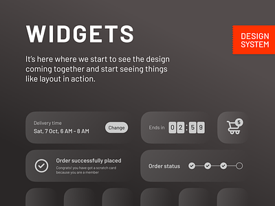 design system: widgets