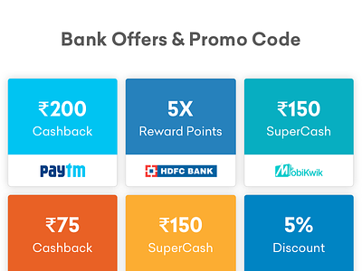 Bank Offers & Promo Code android app bachat card categories clean delivery design ecommerce grocery grofers illustration minimal shop ui ux