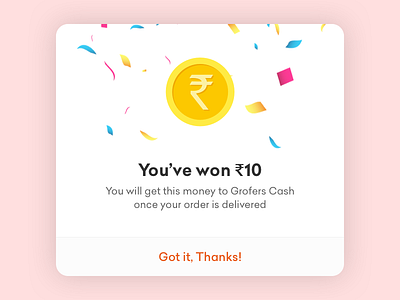 Grofers - Scratch Card bachat branding card categories clean delivery grocery grofers illustration minimal scratch card sketch ui ux