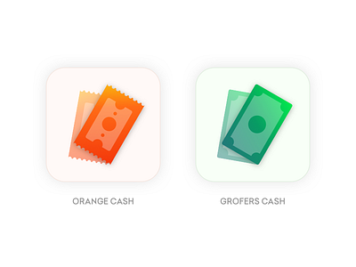 Grofers Wallet android app bachat card cash categories clean delivery design ecommerce grocery grofers illustration logo minimal orange ui ux vector web