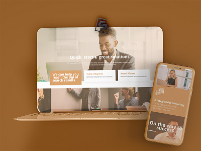 Business consulting company website template