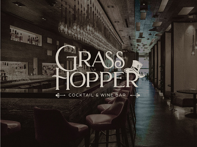 Logo design for cocktail and wine bar Grasshopper