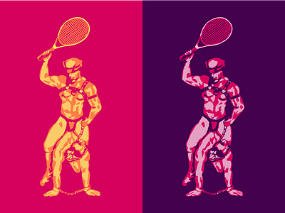 SF Cal Cup Tennis T-shirt Illustration