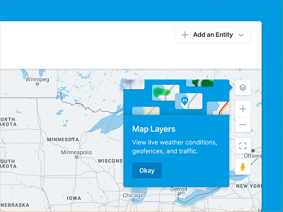 Onboarding for new map layers introduction map overlay overlay
