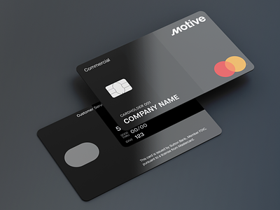 The Motive Card automated operations branding connected operations fleet management fuel card fuel spend platform design