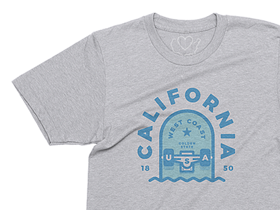 California. It's always sunny. 50 states apparel california skateboard state tshirt tshirt tshirt design usa west coast