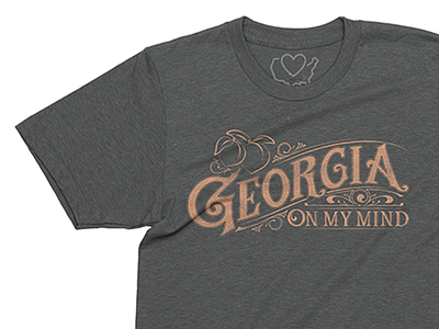 Georgia On Our Mind 50 states apparel georgia peaches state tshirt tshirt tshirt design type usa
