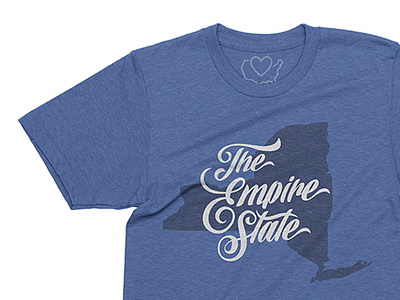 Empire State of Mind 50 states 50 states apparel apparel design empire state lettering new york state state tshirt tshirt type typography