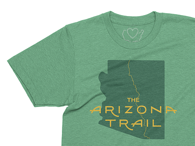 Arizona Trails 50 states apparel arizona az outdoors trails tshirt