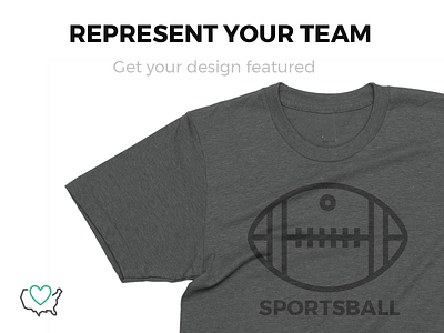 Sportsball Contest - Represent your team! 50 states apparel baseball basketball contest football hockey soccer sportsball tshirt