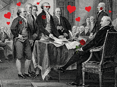 We Love the States... 50 states 50 states supply founding fathers hearts love states valentines