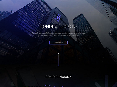 Fondeo Directo Landing page design directo fondeo landing ui