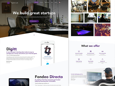 Agave Lab website agavelab redesign ui website