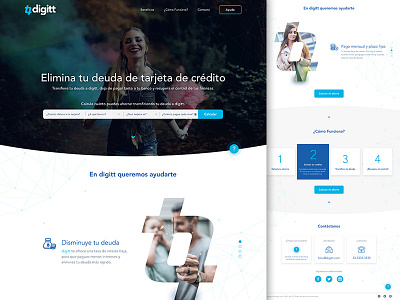 Digitt Landing Page design digitt landing ui