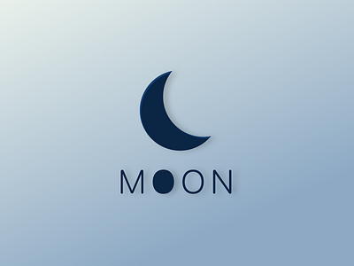 Logo Moon blue graphic design logo logo design moon moon logo shapes sketch sketch app ui