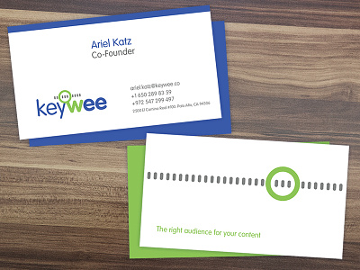Business Cards for KeyWee Start-up branding business cards graphic design image stationery