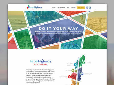 Gap Year Program Website made with invision ui ux vertical loop web web design