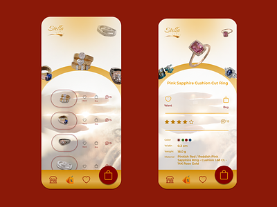 Stella Jewlery App... jewlery mobile app ui ui kit ux web design