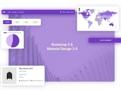 The first UI Kit for Bootstrap 5! Using Material Design 2.0 bootstrap material design 2.0 release ui kits