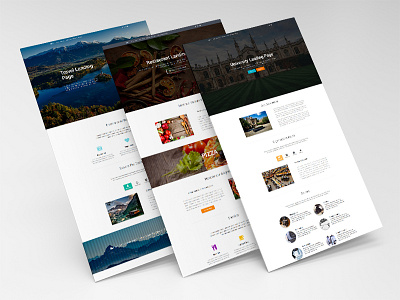 Material Design Landing Pages