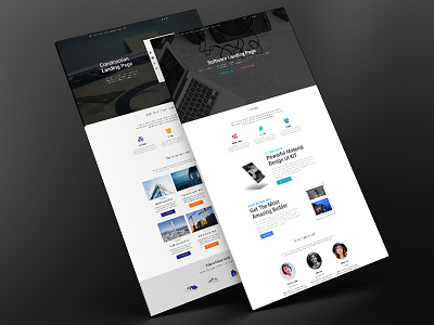 Second set of Material Design Landing Pages