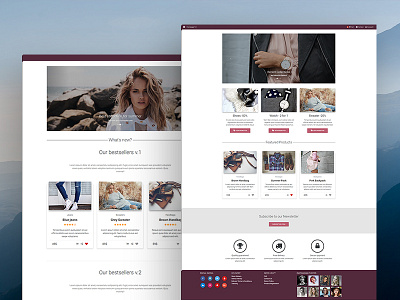 Material E-commerce Template bootstrap css design html javascript js material design responsive template ui ux web