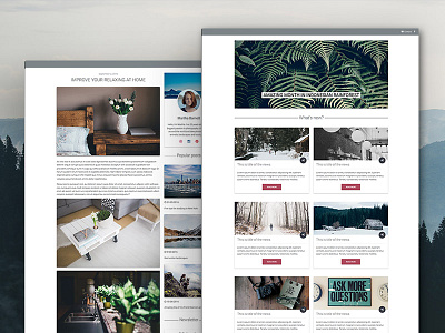 Blog Homepage Template blog bootstrap css design html material design responsive template ui ux web