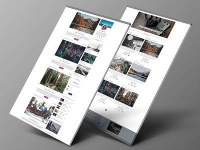 Material Design Blog - Homepage blog bootstrap css design html javascript js material design responsive template ui web