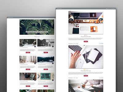 Material Blog Homepage blog blogging bootstrap material design post template ui ux