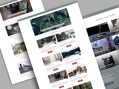 Material Blog Homepage blog bootstrap homepage material design