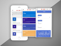 Admin Dashboard on mobile