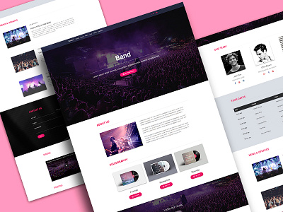 Music Band Landing Page