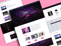 Music Band Landing Page