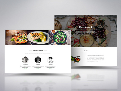 Rebound on our Material restaurant landing page