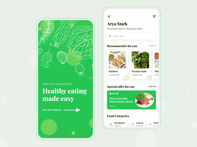 Nutrition Food Store Mobile App app calories cards delivery design ecommerce fitness food food health fruit fruit app fruits interface interface design ios mobile nutrition recipe nutrition shop recipe app store typography