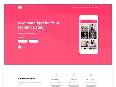 D App Landing Page - DUI #003