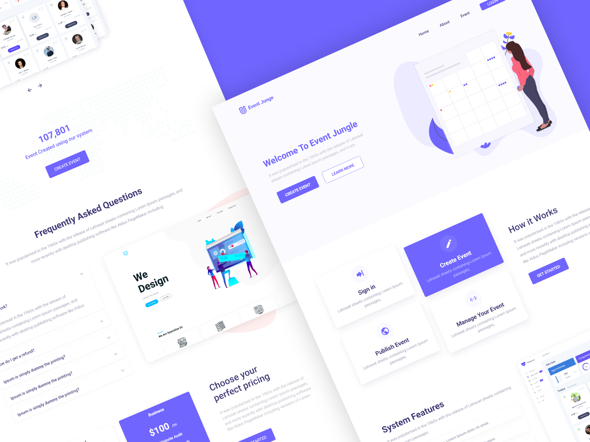 Event Management Landing Page By Shadakin Islam Sumon On Dribbble