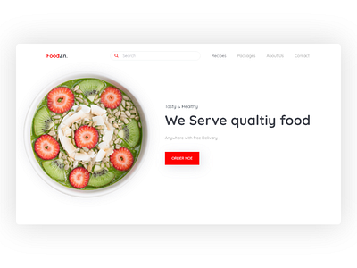 Food Zone Header Concept