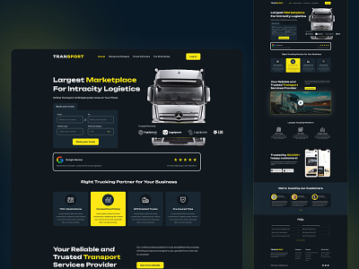 Transport - Logistic Shipping Landing Page
