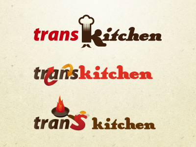 Transkitchen logos chef cooking eating illustrator kitchen transrate