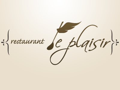 restrant "Le Plaisir" logo design