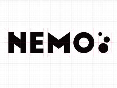 Nemo Logo bubbles illustrator logo logotype typography