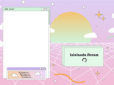 Vaporwave pastel, Starting stream.