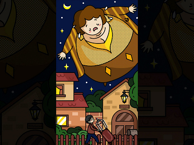 Aunt Marge Flying In The Sky-Harry Potter fansart app branding design harrypotter icon illustration logo typography ui ux vector