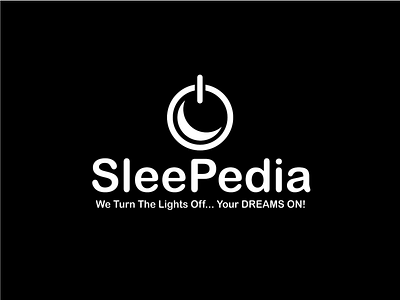 Sleepedia design logo mask moon night sleeping switch