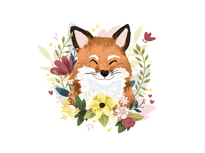 Smiling Fox digital illustration illustration photoshop