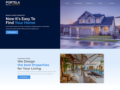 Real Estate Website Landing Page