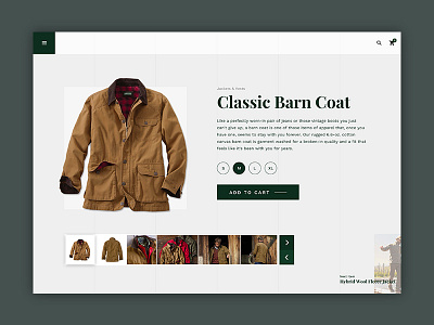 Fly Fishing Site Product Page clothing concept layout outdoors product page typogaphy uidesign ux design web website